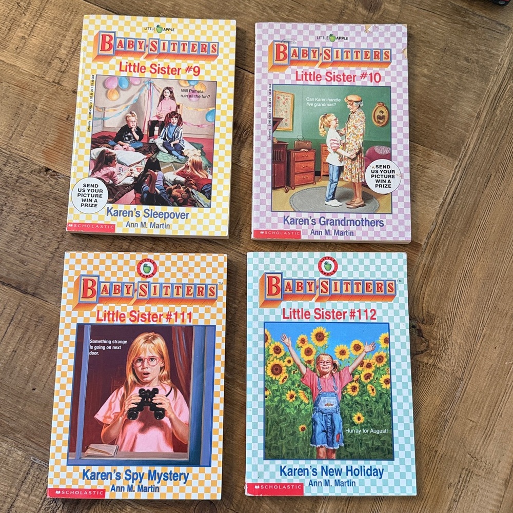 4 Y2K 1990’s Babysitters Little Sister Books. Paperback | Mystery | Nostalgia
